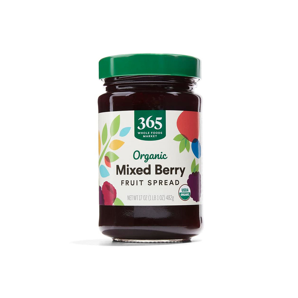 1 365 by Whole Foods Market, Organic Mixed Berry Fruit Spread - Image 1