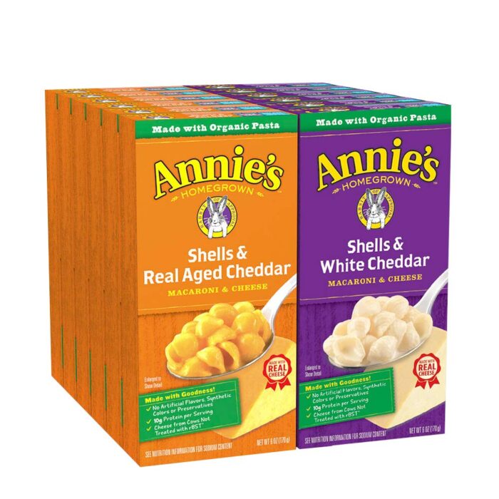 Annie1-700x700 Annie’s Homegrown Organic Macaroni and Cheese Variety Pack - Image 1