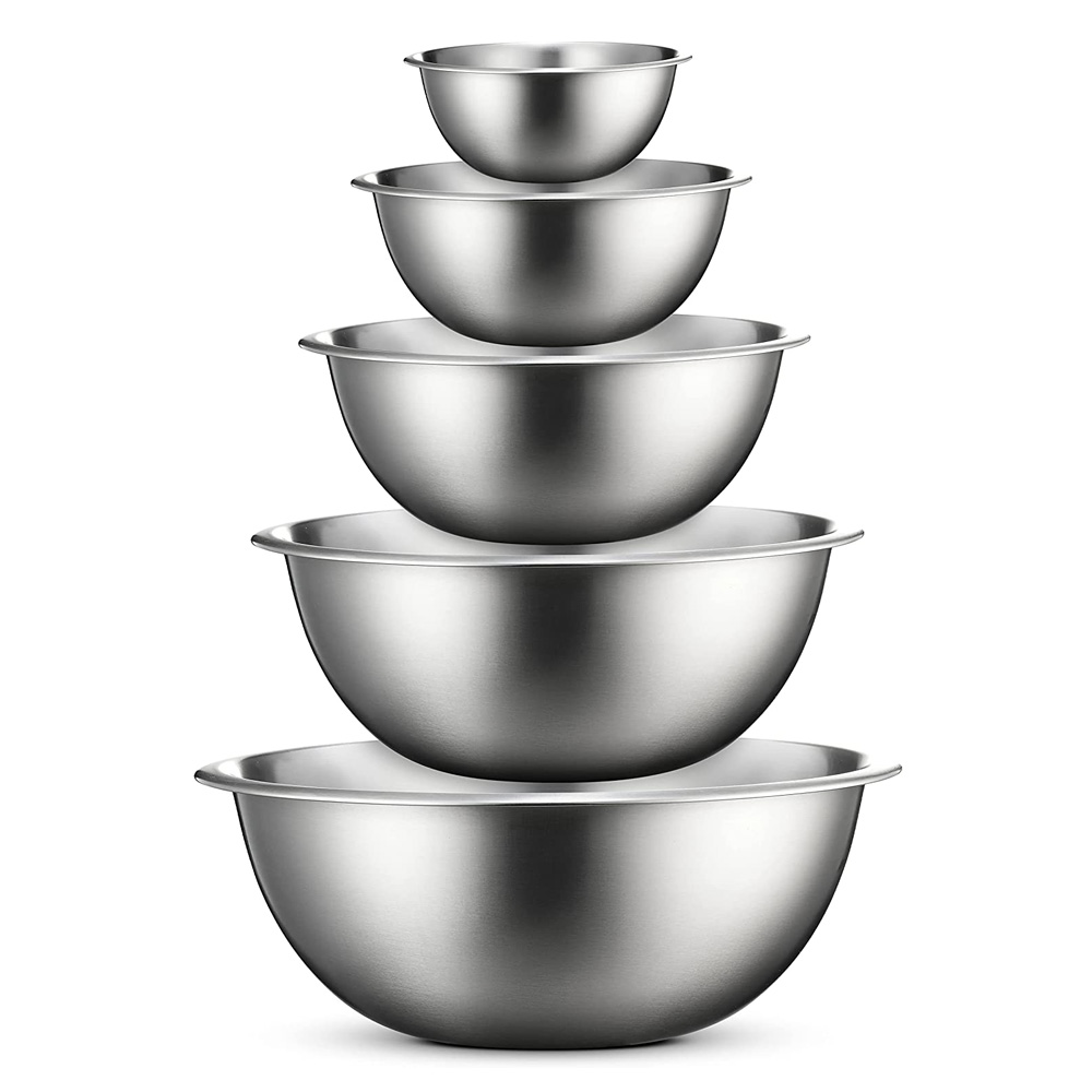 FineDine1 FineDine Stainless Steel Mixing Bowls (Set of 6) - Image 1