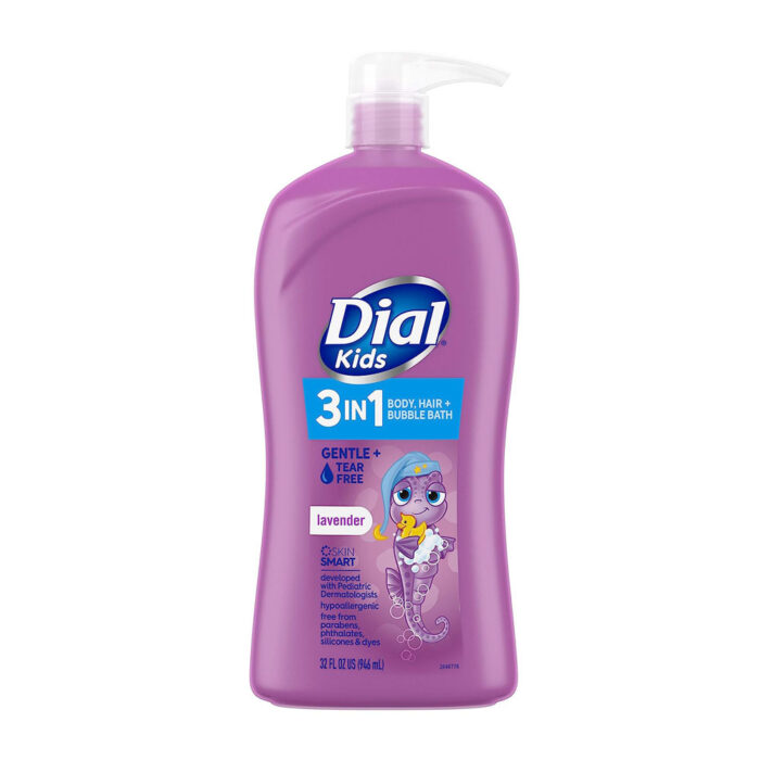 dial1-700x700 Dial Kids 3-in-1 Body+Hair+Bubble Bath, Lavender Scent - Image 1